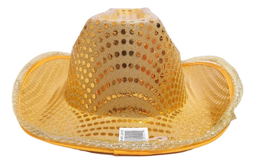 Sombrero Cowboy Con Lentejuelas Con Luz Led Cotillón Carioca