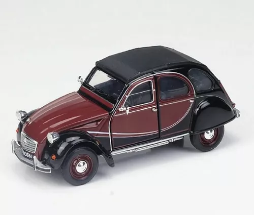 Voiture 1/24 Compatible avec Citroen 2CV Bleue - Welly 24009A-bleue