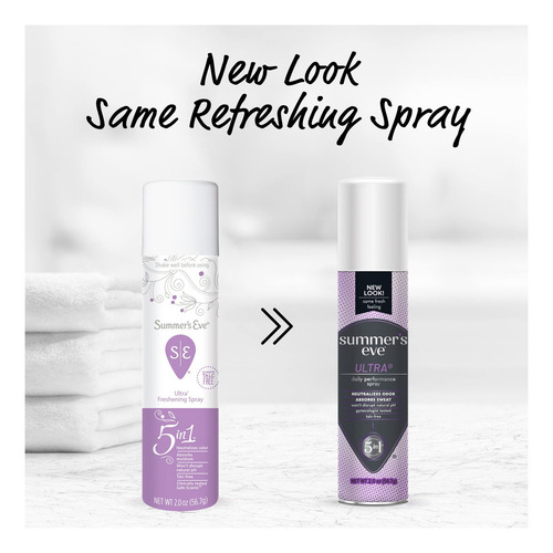 Summer's Eve Freshening Spray | Ultra | 2 Oz Size | Pack Of