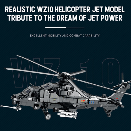 Serie Militar De Bloques De Construcción De Helicópteros Arm