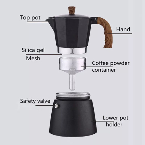 Cafetera Moka De 3 Tazas, Cafetera Cubana, Herramienta