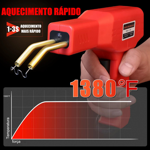 Soldador Plástico Solda Para-choque Farol Carenagem Grampos