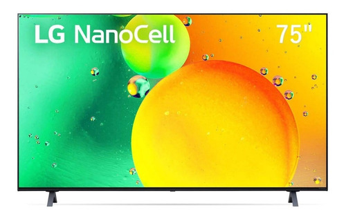 Imagen 1 de 5 de Televisor LG Nanocell 75  4k Smart Thinq Ai 75nano75sqa 2022