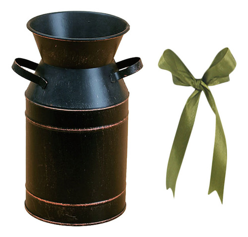 Cubo De Hierro Con Forma De Flor Y Hojalata,