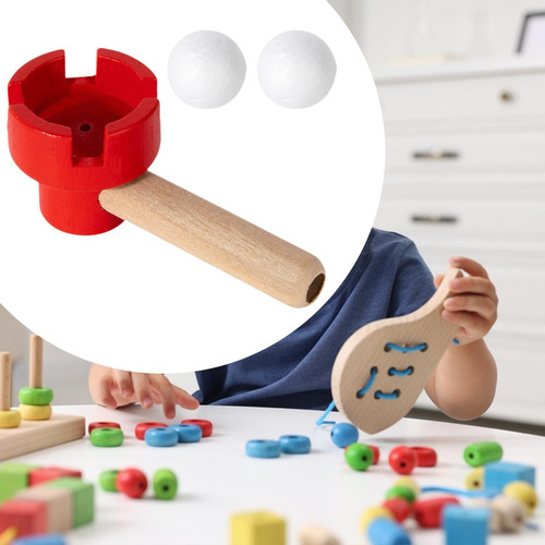Juguete De Bolas De Soplador, Divertido, Educativo, Rojo