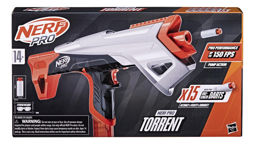 Dart Blaster Nerf Pro Torrent Con 15 Dardos Y Gafas Para Ado