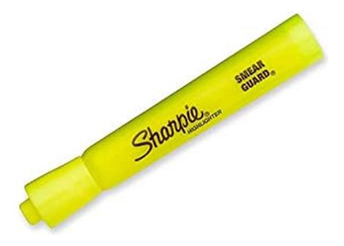 Sharpie Accent Tank Con Punta Biselada, Amarillo Fluorescent