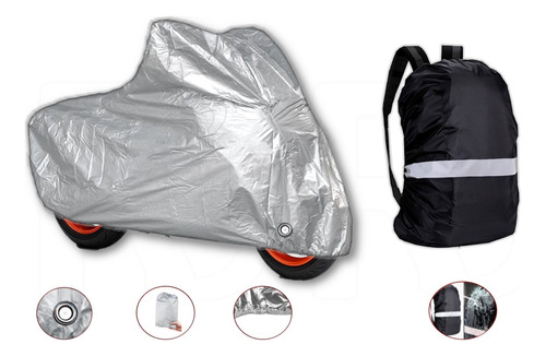 Carpa Para Moto Contra Rayos Uv+forro Protector Para Maletín