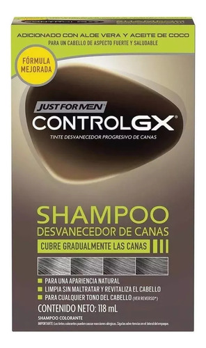 Shampoo Cubre Canas Hombre Natural Cabello Barba Y Bigote