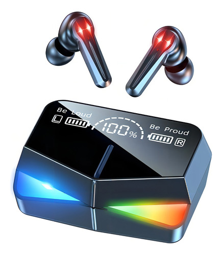 Audífonos Inalámbricos M28 Tws Bluetooth 5.1 Reducción Ruido Color Negro Negro