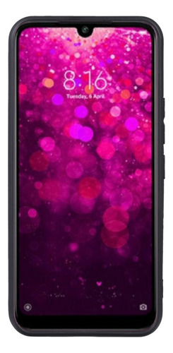 Funda De Teléfono Tpu Negra Esmerilada For Xiaomi Redmi Y3