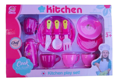 Juego De Cocina Juguete Set De Platos Y Tazas