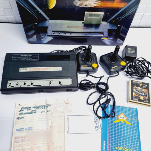 161- Console Supergame Cce Vg-2800 Cinza (Usado)