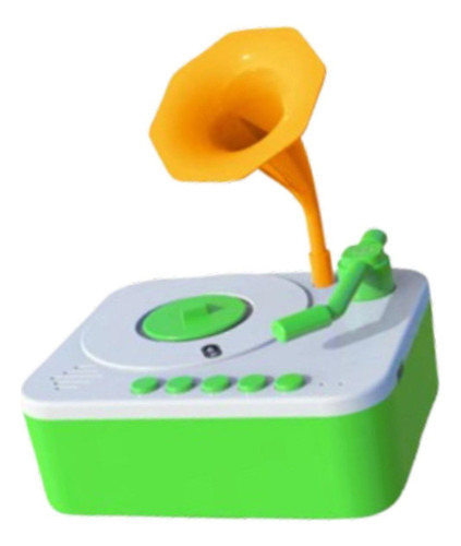 // Gramofone Infantil Com 96 Cartas, Fonógrafo Infantil, B