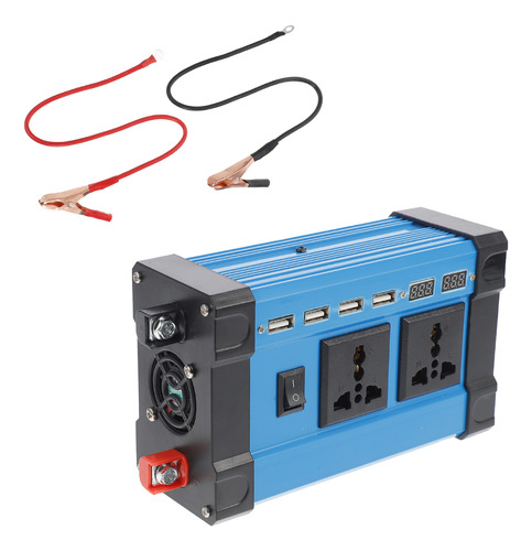 Convertidor Rápido De Corriente Automático Lcd De 12 V A 220