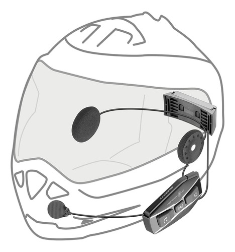 Intercomunicador Moto Interphone Ucom16 24Pilotos