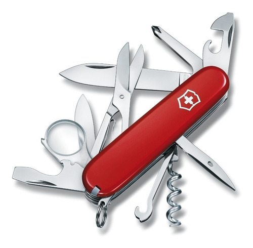 Imagen 1 de 5 de Cortaplumas Victorinox Explorer Roja 16 Usos 1.6703
