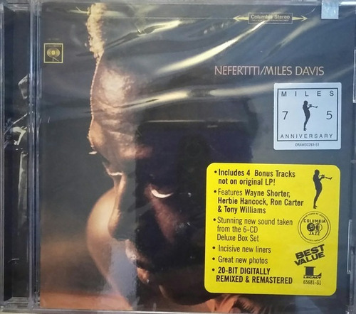 Miles Davis  Nefertiti-audio Cd Album Remaster Importad 