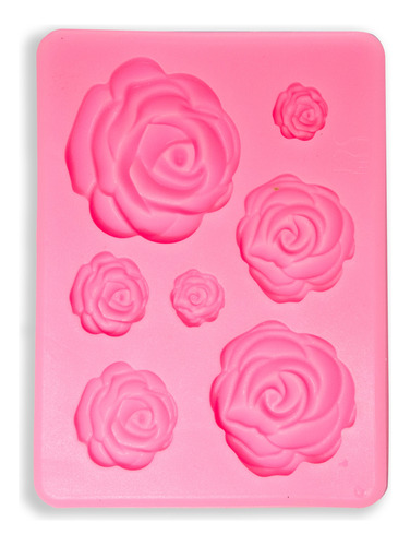 Moldes Silicona Rectangular De Mini Rosas Diferentes Medidas