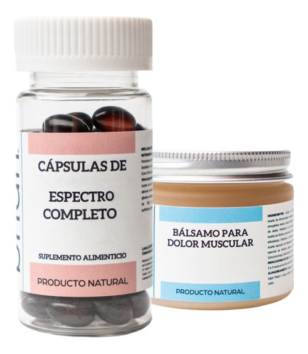 60 Cápsula 1800mg+ Gel Frío Muscular Artritis C/cb De 500mg