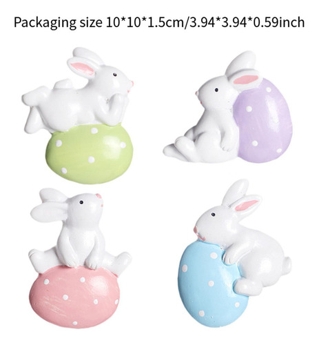 4pcs Pegatizas De Refrigerador En Forma De Con Huevo