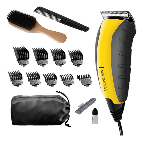 Kit De Corte De Pelo Indestructible Y Recortadora De Barba Color Amarillo