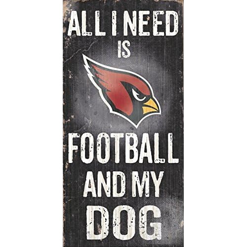 Sign Arizona Cardinals Football And My Dog, Multicolore...