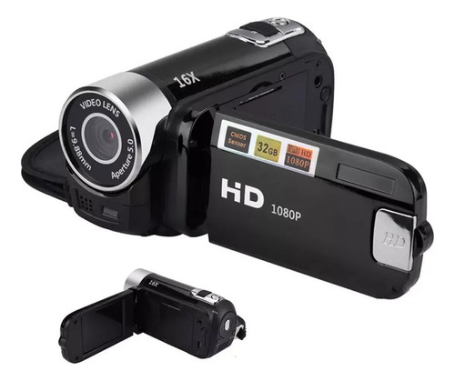 Gravador De Vídeo Da Câmera Digital 16x F-ocus Zoom 1080p