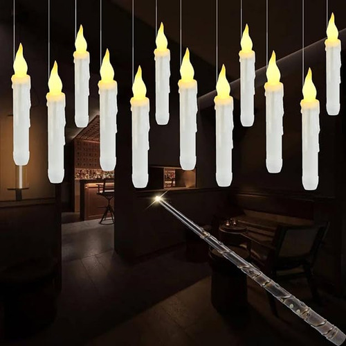 Floating Candles With Magic Wand Remote String Battery Opera