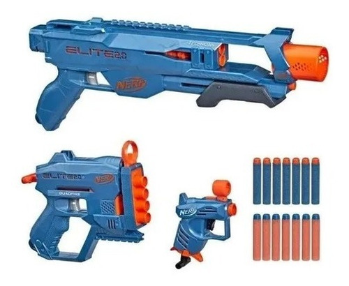 Lançador Dardos Nerf Elite 2.0 Loadout Pack - Kit Com 3 Nerf