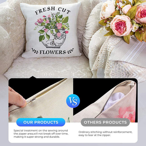 Juego De Fundas Decorativas J Pillowcase Para Primavera De 2