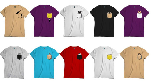 Camiseta T - Shirt Cuello Redondo Dibujos Animado Caricatura