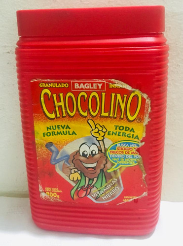 Antiguo Envase/pote - Chocolino - Bagley - Plastico Vacio (Usado)