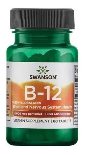 Vitamina B12 Sublingual Methylcobalamin 5000mcg Envio Gratis
