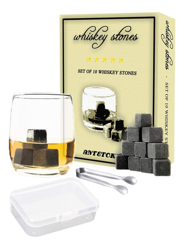 Juego De 10 Piedras De Whisky Para Bebidas Frías Y Whisky (g