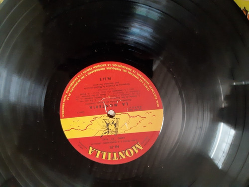 La Monteria Zarzuela Lp De Vinilo Antiguo Usado (Usado)