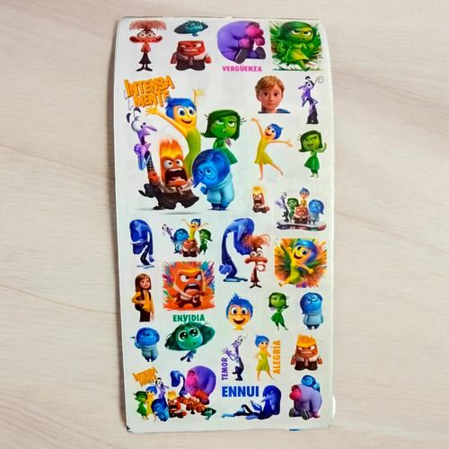 Block De Stikers Pegatinas Calcomanias Intensamente Escolar