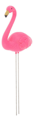 2 Flamingo Garden Stake Yard Ornamento Maceta Decoraciones
