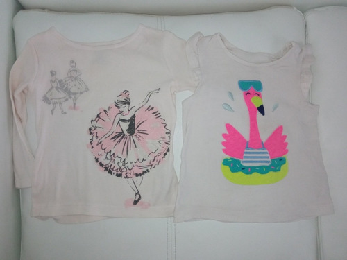 Remera Manga Corta Larga Carters De Beba 12 Meses