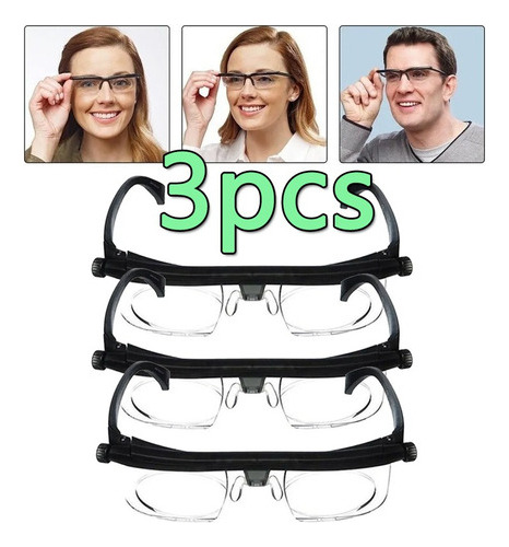 Paquete De 3 Lentes Ajustables, Estilo De Lentes Autograduab