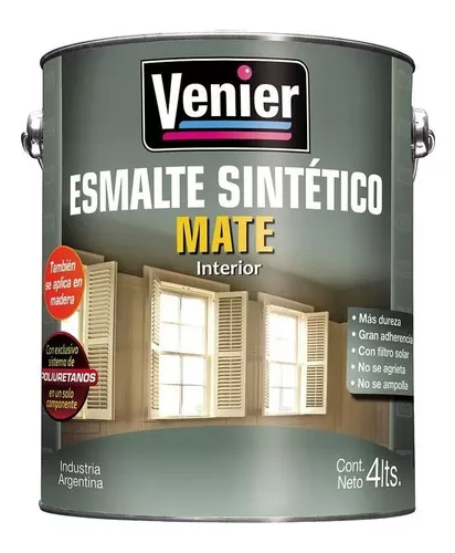 Esmalte Sintético Mate Venier 0,25 Pintura