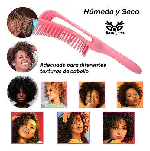 Cepillo Cabello Desenredar Rizado Tangled Wet Brush Peines