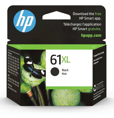 Hp 61xl Tinta Negra De Alto Rendimiento Funciona Con Des17