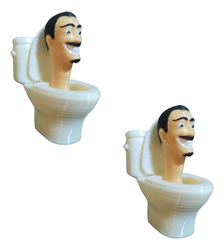  Skibidi Toilet Juguete Figura 3d Pack X2 Unidades