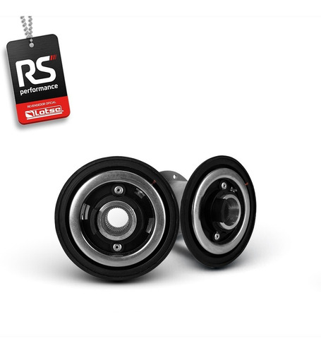 Imagem 9 de 10 de Volante Lotse Dakar S Prata Cam Tarja Preto + Cubos Wega Gm