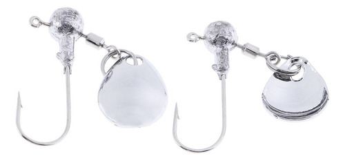 T 15pcs Head Spin Jig Heads Anzuelos De Señuelos Cebos Duros