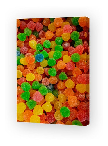 Vinilo Decorativo 50x75cm Caramelos Gomitas Dulces Kiosko M1