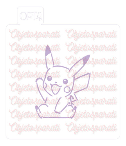 Stencil / Plantilla Pinta Tu Galleta Set Pokémon 