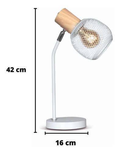 Imagen 2 de 10 de Lampara Mesa Luz Veladores Moderno Dormitorio Cuotas