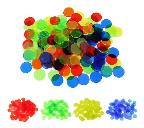 100 Fichas De Bingo De Plástico Rojo – De 1.9 Cm, Ideales Para Juegos De Clase, Carnaval O Fiestas, Fáciles De Usar